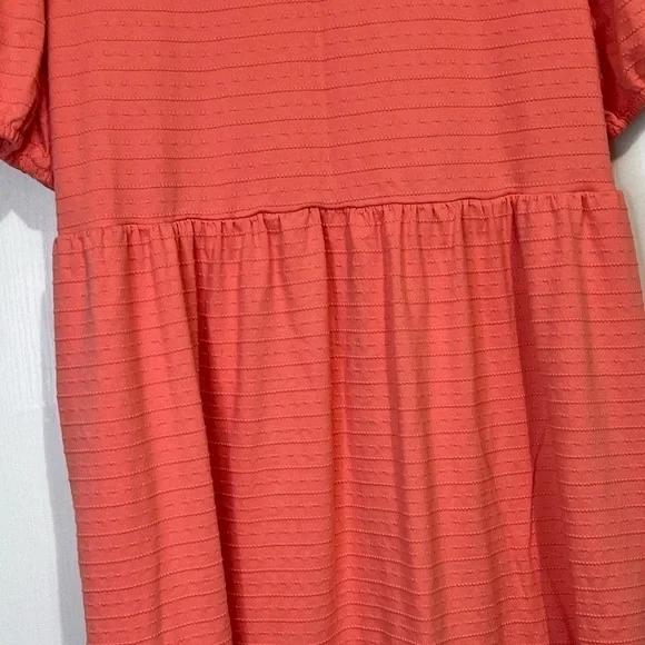 LOFT Puff Sleeve Flounce Swing Dress size L - Picture 15 of 16